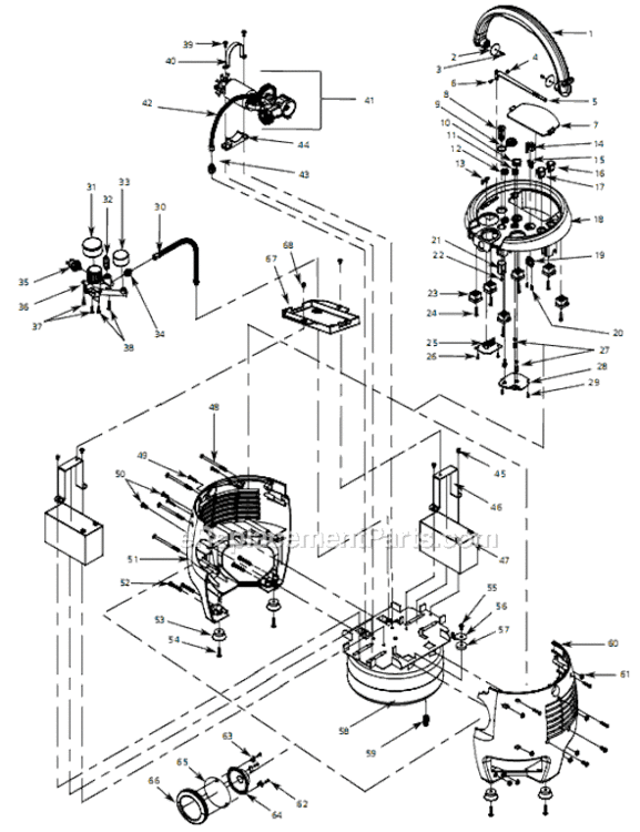 Page A Diagram and Parts List for FP207000 2005 Campbell Hausfeld Compressor